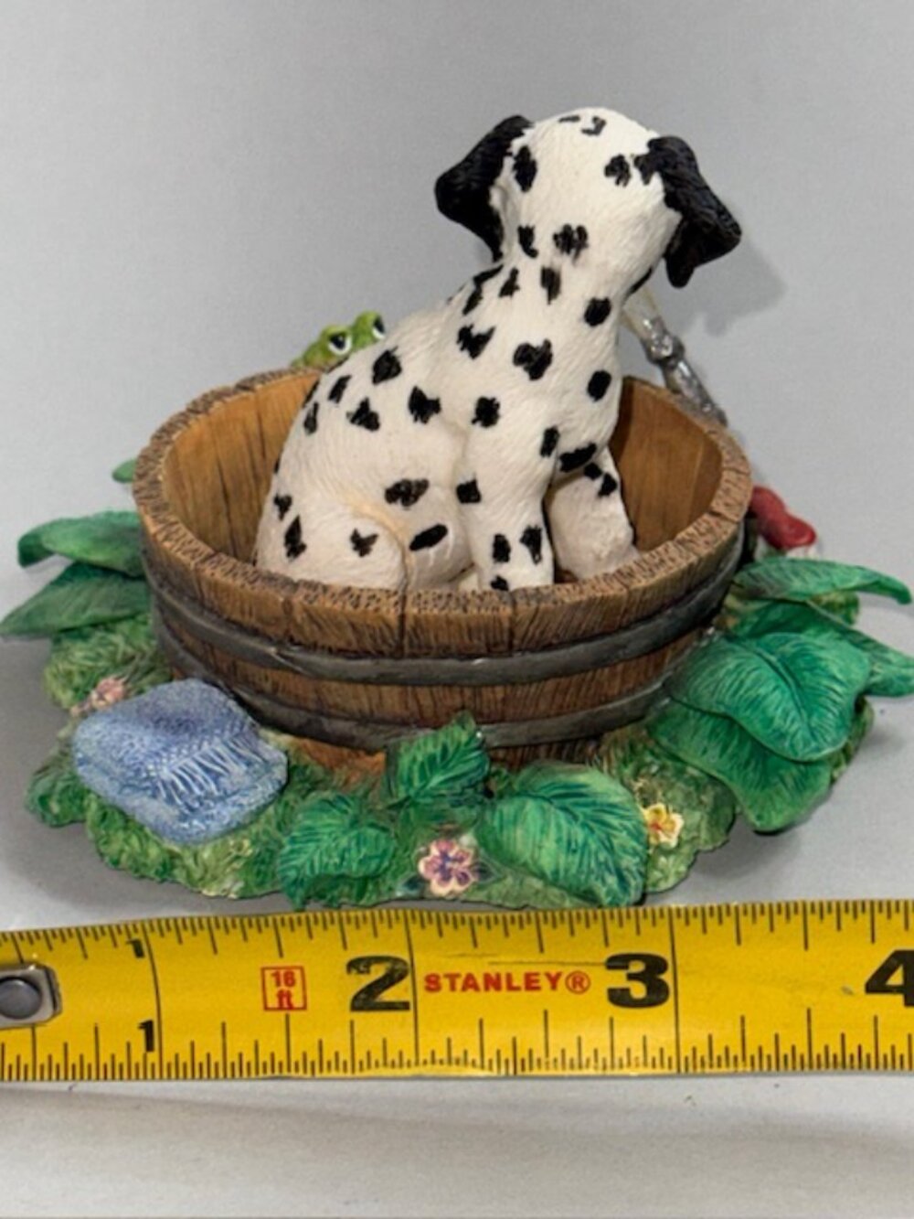 Vintage Dalmatian Figurine Hamilton Puppy Dog Anthropomorphic Spot Takes Bath - Picture 2 of 5